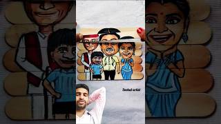 Taarak Mehta Ka Ooltah Chashmah printing drowning on youtube video shortvideos tmkoc drawing [upl. by Epuladaug]