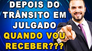 🔴 DEPOIS DO TRÂNSITO EM JULGADO QUANTO TEMPO DEMORA PARA CUMPRIR A SENTENÇA [upl. by Latimore]