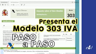 🖊 Cómo rellenar y presentar el modelo 303 por Internet  Paso a Paso [upl. by Glynda]