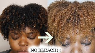 HOW TO DYE NATURAL HAIR BLONDE CREME OF NATURE [upl. by Hirai372]