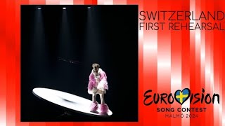 Switzerland 🇨🇭  First Rehearsal  Eurovision 2024 [upl. by Annoirb831]