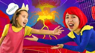 Floor is Lava Song More  Hokie Pokie Kids Videos [upl. by Anirbas]