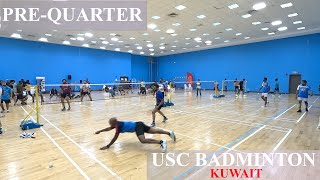 SUBINMOO VS BINOYFRANCIS USC BADMINTON KUWAIT PREQUARTER [upl. by Emory]