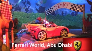 Ferrari World Abu Dhabi  Adam and Family in Yas Island fun Time  Benno’s Great Race [upl. by Haze438]