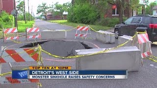 Monster sinkhole hasnt been repaired [upl. by Marienthal]