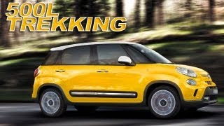 FIAT 500L Trekking First Driving [upl. by Snashall983]