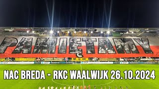 quotPAMIĘTAMYquot  NAC Breda  RKC Waalwijk 26102024 [upl. by Katusha]