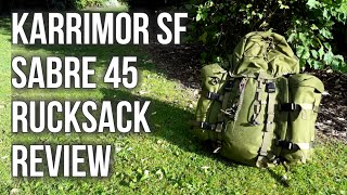 Karrimor SF Sabre 45 Rucksack Review Full HD [upl. by Kelsy]