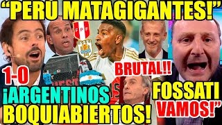 PERIODISTAS ARGENTINOS Y ANÁLISIS EXHAUSTIVO A TRIUNFAZO PERU vs URUGUAY 10 quotFOSSATI ZAMBRANOquot [upl. by Torrance]