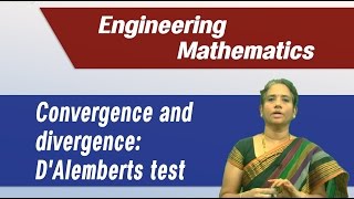 Convergence and divergence of series Dalemberts test  Best Engineering Mathematics Tips amp Tricks [upl. by Ashti]