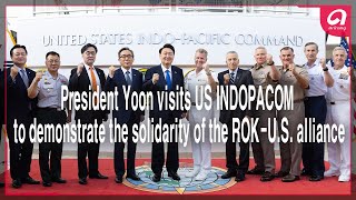 President Yoon visits US INDOPACOM to demonstrate the solidarity of the ROKUS alliance [upl. by Orazio]