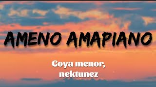 Goya menor amp Nektunez  Ameno amapiano remix Lyrics  traduction Française [upl. by Neill]