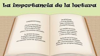 La importancia de la lectura para niños [upl. by Nylesaj]