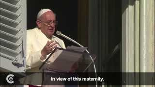 Pope Francis explains the Immaculate Conception [upl. by Tapes436]