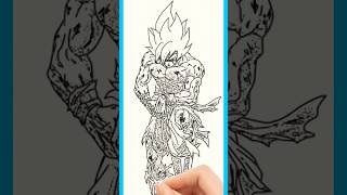 Dragon Ball Z 🤘art shorts [upl. by Anilesor497]