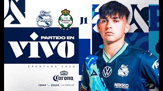 🔵⚪️ Club Puebla vs Santos EN VIVO Jornada 1Apertura 2024 [upl. by Ardnasela]