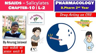 Salicylates  NSAIDs  L2 Chapter10  Pharmacology [upl. by Gardia780]