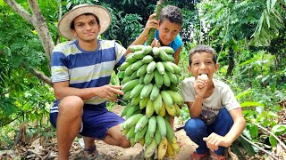 duas receitas com banana verde VALDIR BARBOSA [upl. by Attelahs]