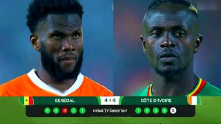 amazing penalty kicks  Senegal vs Cote DIvoire [upl. by Stringer]