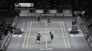 Badminton DOUBLES footwork  Lee Yong Dae amp Yoo Yeon Seong  Position Rotation Analysismp4 [upl. by Naget]