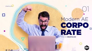 Corporate title Slideshow in After Effects  Easy to Use  Fast Render [upl. by Quinn433]