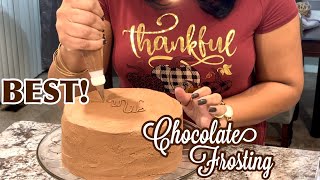 The BEST Homemade Chocolate Frosting Thats Not TOO SWEET How To Make Chocolate Icing [upl. by Anazraf]