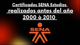 Como conseguir un certificado 📜 o diploma 🎓 SENA del año 2000 hacia atrás o el año 2010 hacia atrás [upl. by Ardnaid887]