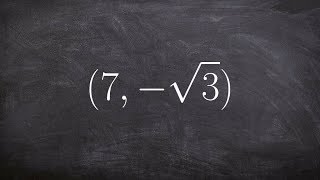 Given a point find the six trigonometric functions of the angle [upl. by Thornton]