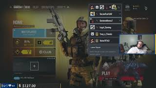 WingsofRedemption rages at Ranked on Rainbow 6 Wings vs Gustavo [upl. by Eilagam]