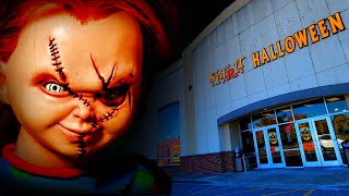 SPIRIT HALLOWEEN 2021 inside ABANDONED GORDMANS in SOUTHAVEN MISSISSIPPI  UNEXPECTED DELIVERY [upl. by Xyno]