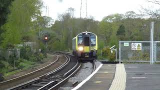 Trains at Hinton Admiral [upl. by Einamrej]