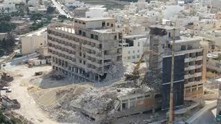 Demolishing of Verdala Hotel [upl. by Raimes]