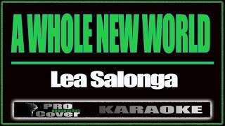 A Whole New World  LEAH SALONGA KARAOKE [upl. by Joab794]