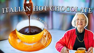 Creamy Italian Hot Chocolate  Kitchen on the Cliff with Giovanna Bellia LaMarca [upl. by Hally272]