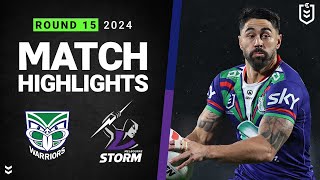 NRL 2024  Warriors v Storm  Match Highlights [upl. by Nosnarb]