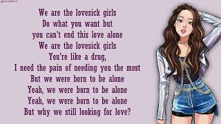 BLACKPINK  Lovesick Girls  English Version  Lyrics [upl. by Sigmund966]