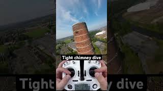 Diving drone in chimeydrone dronevideo drones [upl. by Nabalas]