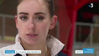 Léa Serna sacrée championne de France de patinage artistique [upl. by Euhc]