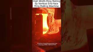 High Width Ring Rolling by Ring Rolling Machineforgingmachine ringrollingmachineringforging [upl. by Asenej]