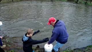 Trout Stocking Tohickon 20240328 [upl. by Hodess851]