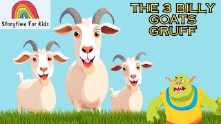 Three Billy Goats Gruff Story  Fairytale read aloud in English [upl. by Ressan]