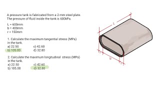 Situation 2 Tangential Stress and Circumferential Stress on Thinwalled Vessel [upl. by Idaline]