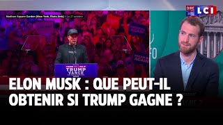 Elon Musk  que peutil obtenir si Trump gagne ｜LCI [upl. by Orlov]