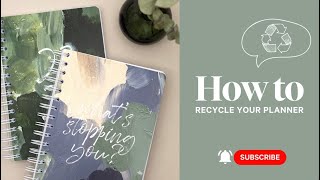 Personal Planner How to recycle your planner [upl. by Elletnwahs]