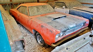 RARE MOPAR BARN FINDS sitting in Missouri [upl. by Notsirk]