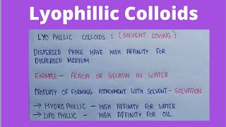 Lyophillic colloids  types of colloidal system  colloidal dispersion physical pharmaceutics [upl. by Airuam]