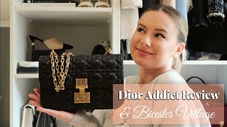 DIOR ADDICT BAG REVIEW  BICESTER LOCKDOWN SHOPPING EXPERIENCE  HOLLY GRIFFIN [upl. by Dranreb402]