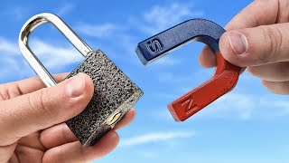 🔥I will open any lock without a key using a magnet The best unlock method in the WORLD [upl. by Harshman17]