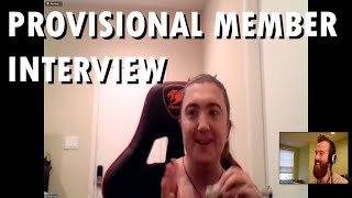 PROVISIONAL MEMBER INTERVIEW Macie MarchApril 2020 [upl. by Fisch]