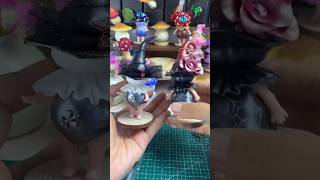 Making a darkthemed metallic figuinefyp clayart airdryclaydiy [upl. by Fish886]